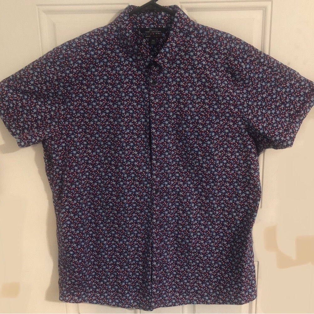 Marc Anthony Men’s Luxury Slim fit XXL button short sleeve floral shirt